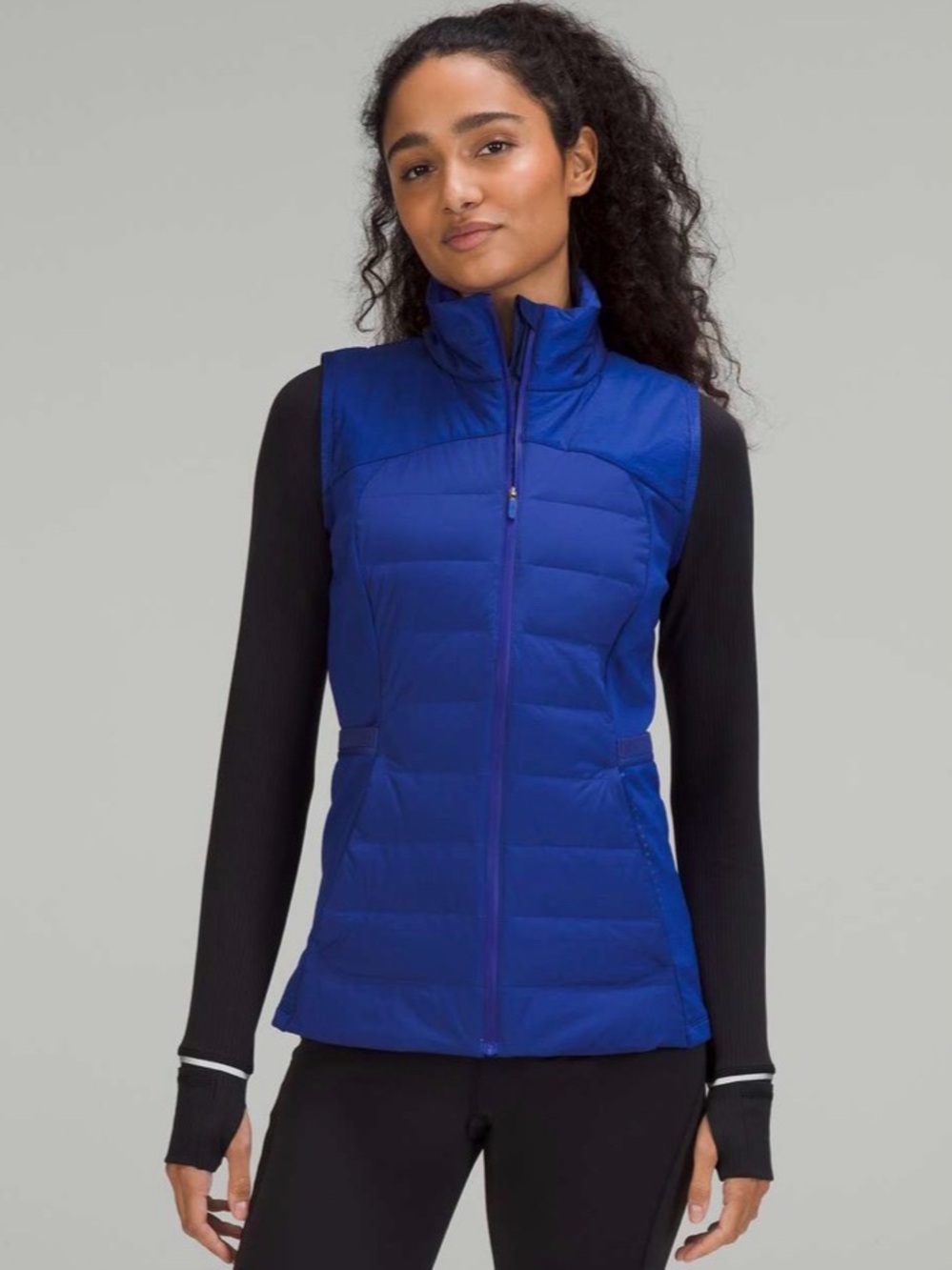 Lululemon Women’s Down For It All Goose Down Vest Jacket in Psychic Purple Blue